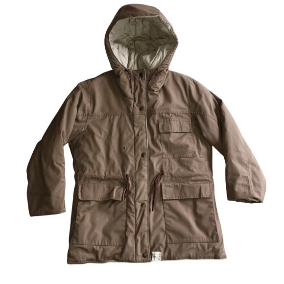 London Fog Womens Size 7/8 Outdoors Unlimited Vintage Brown Barn Winter Coat - Picture 1 of 9